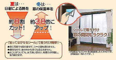 スマイルキッズ商品 窓用省エネアルミシート