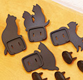 スマイルキッズ/ねこのコンセントカバー 4個組