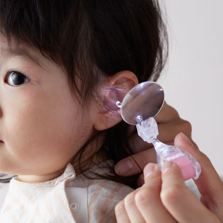 スマイルキッズ商品 白い光のあかりちゃん耳かき 拡大レンズ付き