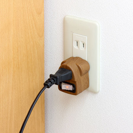 スマイルキッズ商品 節電コンセント木目タイプ